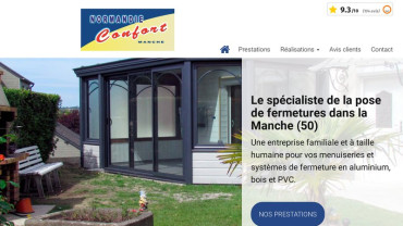 Page d'accueil du site : Normandie Confort