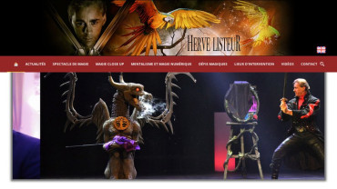 Page d'accueil du site : Magicien Prestige