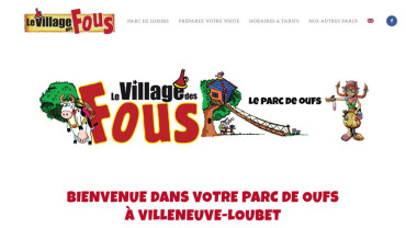 Page d'accueil du site : Le Village des Fous