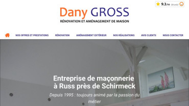 Page d'accueil du site : Dany Gross