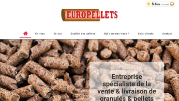 Page d'accueil du site : Europellets