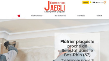 Page d'accueil du site : Jaegli
