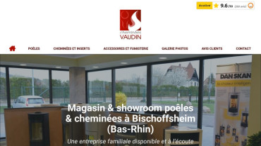 Page d'accueil du site : Vaudin