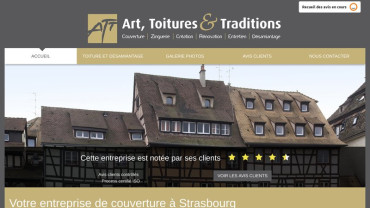 Page d'accueil du site : Art, Toitures et Traditions