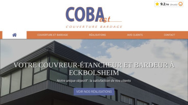 Page d'accueil du site : Coba Est