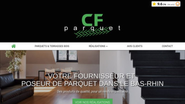 Page d'accueil du site : CF Parquet