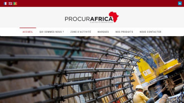 Page d'accueil du site : Procurafrica 
