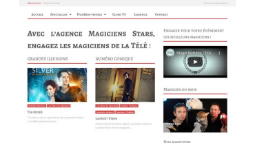 Page d'accueil du site : Magiciens Stars