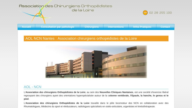 Chirugie orthopédique à Nantes