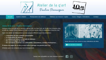 Page d'accueil du site : Pauline Pennanguer