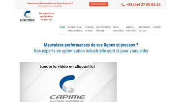 Page d'accueil du site : Capime