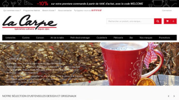 Page d'accueil du site : La Carpe