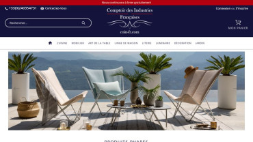 Page d'accueil du site : Comptoir des Industries Françaises