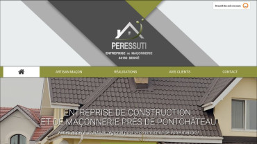 Page d'accueil du site : Peressuti