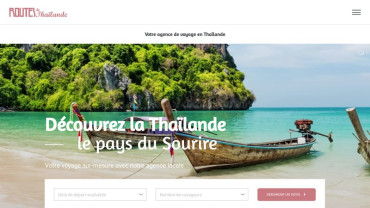 Page d'accueil du site : Routes de Thaïlande