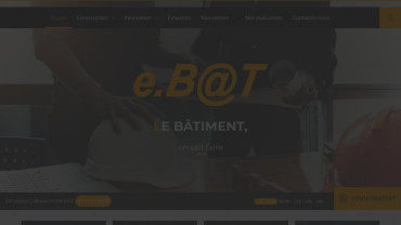 Page d'accueil du site : E-Bat