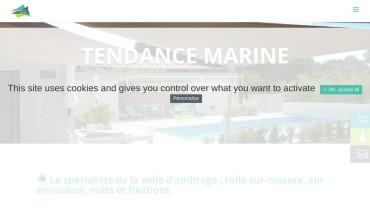 Page d'accueil du site : Tendance Marine