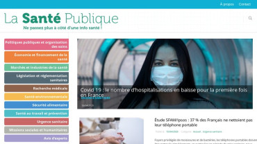 Page d'accueil du site : La Santé Publique