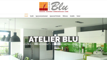 Page d'accueil du site : Atelier Blu