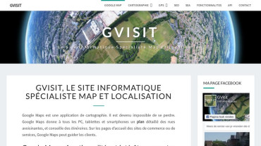 Page d'accueil du site : GVisit