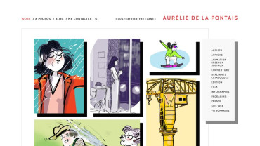 Page d'accueil du site : Aurélie de La Pontais