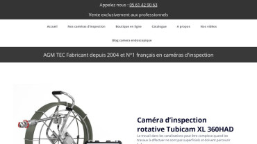 Page d'accueil du site : Tubicam