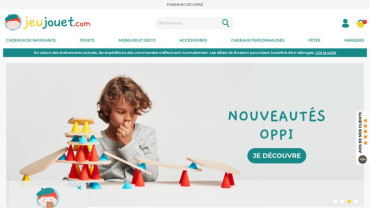 Page d'accueil du site : Jeujouet