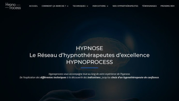 Page d'accueil du site : Hypnoprocess