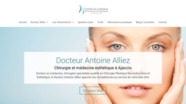 Page d'accueil du site : Docteur Alliez