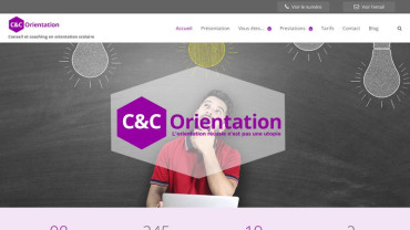 Page d'accueil du site : C&C Orientation