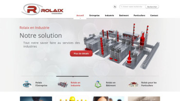 Page d'accueil du site : Rolaix Corporation