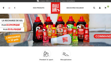 Page d'accueil du site : MuleBar France