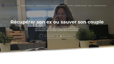 Page d'accueil du site : Love Consulting