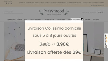 Page d'accueil du site : Prairymood