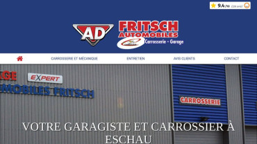Page d'accueil du site : Carrosserie Fritsch