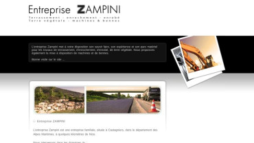 Page d'accueil du site : Zampini