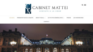 Page d'accueil du site : Cabinet Mattei