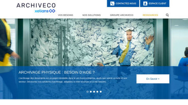 Page d'accueil du site : ArchivEco