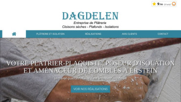 Page d'accueil du site : Entreprise Dagdelen