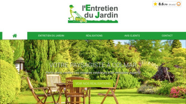 Page d'accueil du site : L'Entretien du Jardin