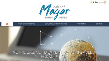 Page d'accueil du site : Cabinet Magar