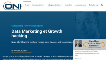 Page d'accueil du site : Outsourcing Network Intelligence