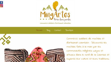 Page d'accueil du site : MingArtes