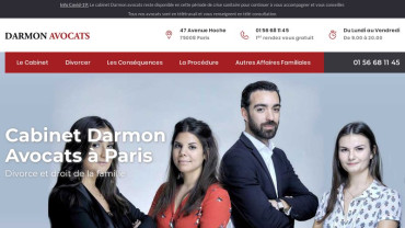 Page d'accueil du site : Cabinet Darmon