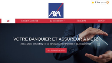 Page d'accueil du site : Axa Bret