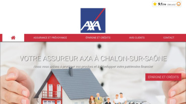 Page d'accueil du site : AXA Philippe Mathieu