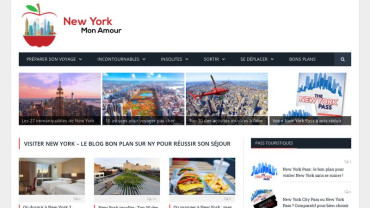 Page d'accueil du site : New York mon amour