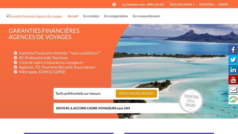 Garantie Financière Agence de Voyages