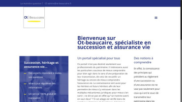 Page d'accueil du site : Ot-Beaucaire