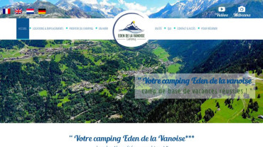 Page d'accueil du site : Eden de la Vanoise